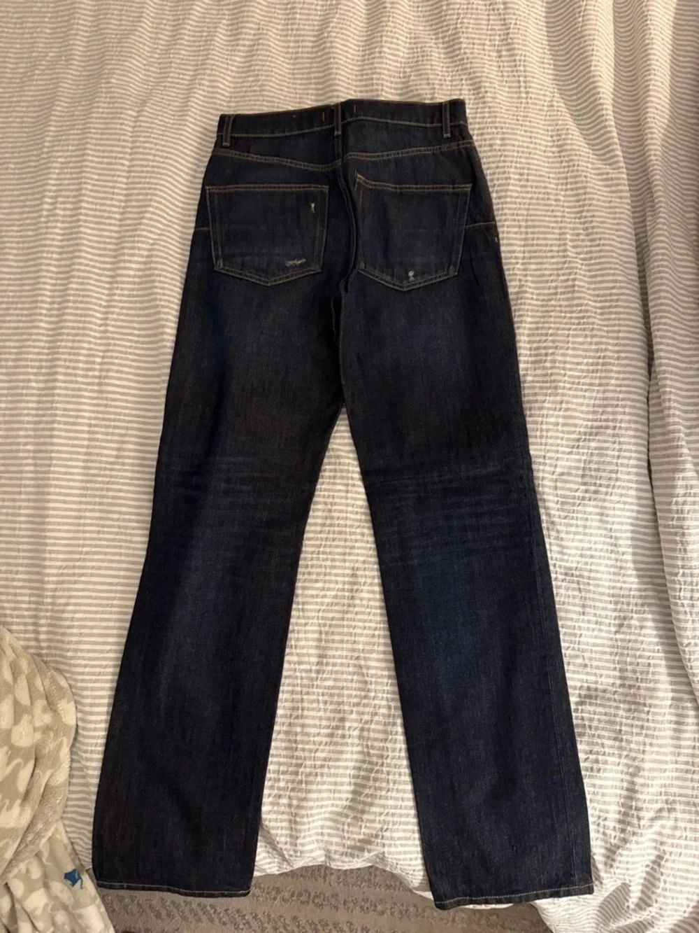 Zara women’s Dark Indigo Straight Jeans size 36 or 4 - Picture 4 of 5